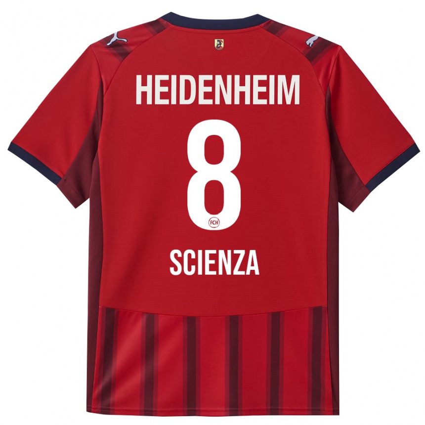 גברים כדורגל לאו סקינזה #8 אדום נייבי ג'רזי ביתית 2025/26