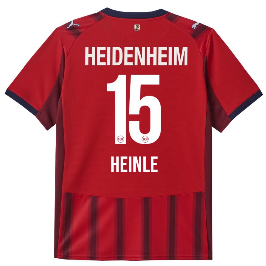 גברים כדורגל Paul Heinle #15 אדום נייבי ג'רזי ביתית 2025/26