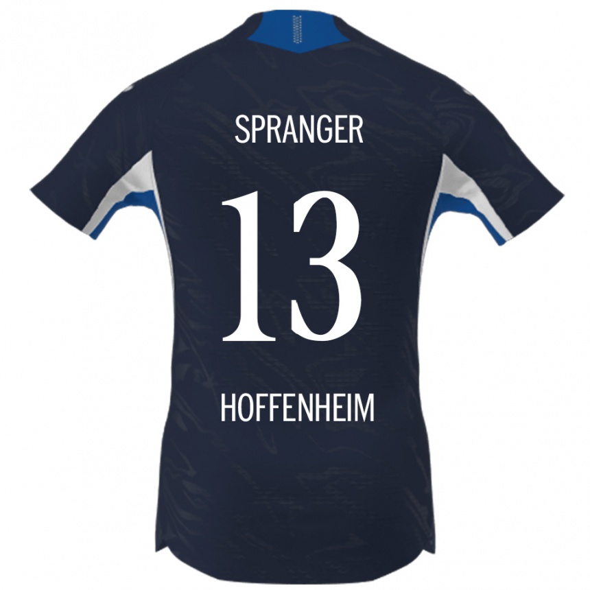 גברים כדורגל Tristan Spranger #13 נייבי לבן ג'רזי ביתית 2025/26