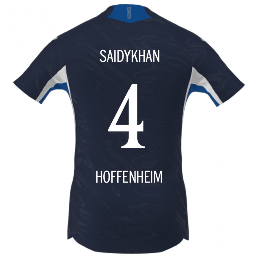 גברים כדורגל Ibrahim Saidykhan #4 נייבי לבן ג'רזי ביתית 2025/26