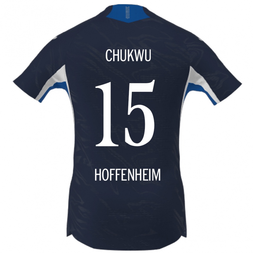 גברים כדורגל Emmanuel Chukwu #15 נייבי לבן ג'רזי ביתית 2025/26