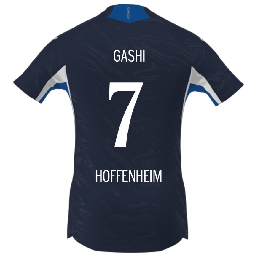 גברים כדורגל Fanol Gashi #7 נייבי לבן ג'רזי ביתית 2025/26