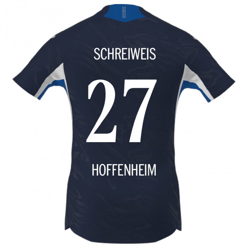 גברים כדורגל Ben Schreiweis #27 נייבי לבן ג'רזי ביתית 2025/26