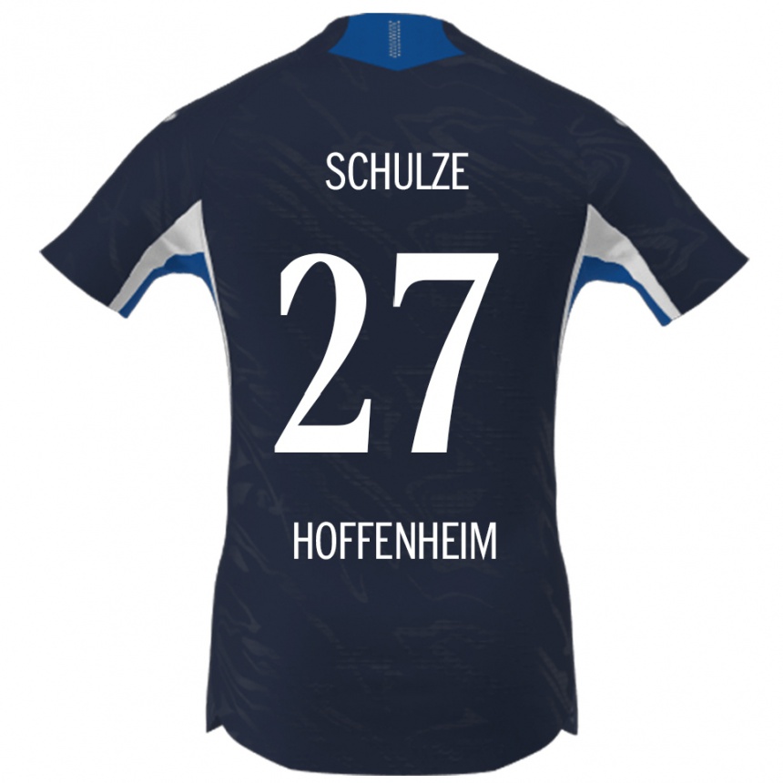 גברים כדורגל Louis Schulze #27 נייבי לבן ג'רזי ביתית 2025/26