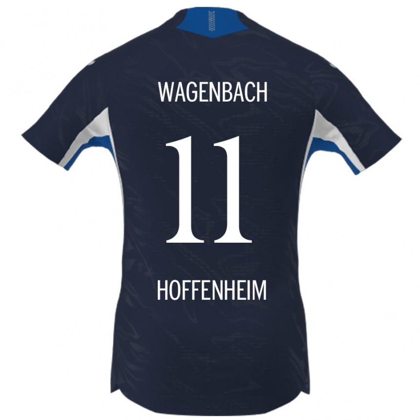 גברים כדורגל Lion Wagenbach #11 נייבי לבן ג'רזי ביתית 2025/26