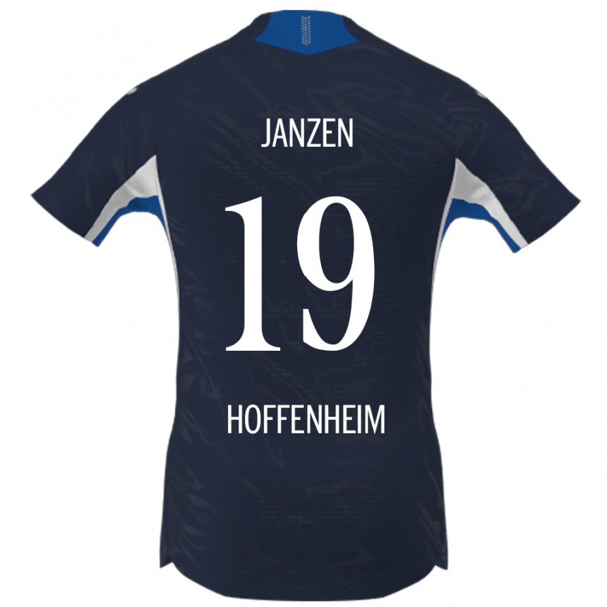 גברים כדורגל Mathilde Janzen #19 נייבי לבן ג'רזי ביתית 2025/26