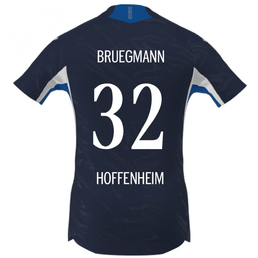 גברים כדורגל Lukas Bruegmann #32 נייבי לבן ג'רזי ביתית 2025/26