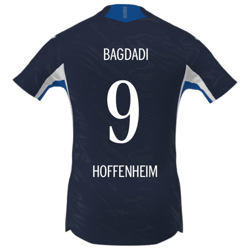 גברים כדורגל Zakaria Bagdadi #9 נייבי לבן ג'רזי ביתית 2025/26