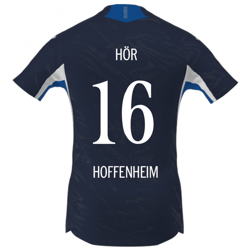 גברים כדורגל Yannis Hör #16 נייבי לבן ג'רזי ביתית 2025/26