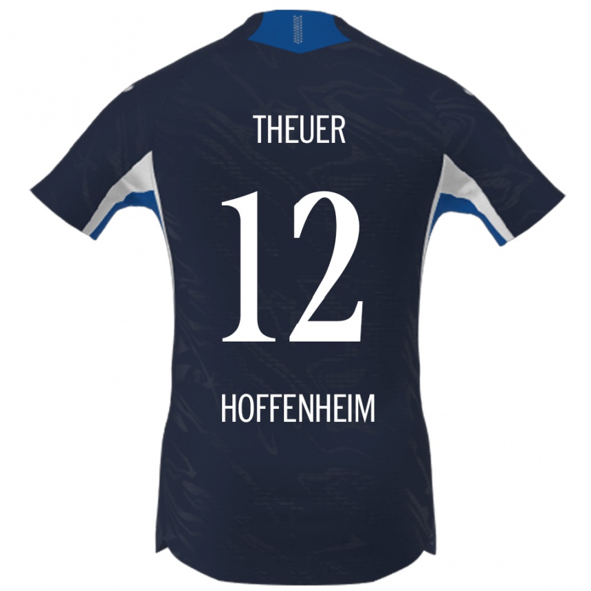 גברים כדורגל Maximilian Theuer #12 נייבי לבן ג'רזי ביתית 2025/26