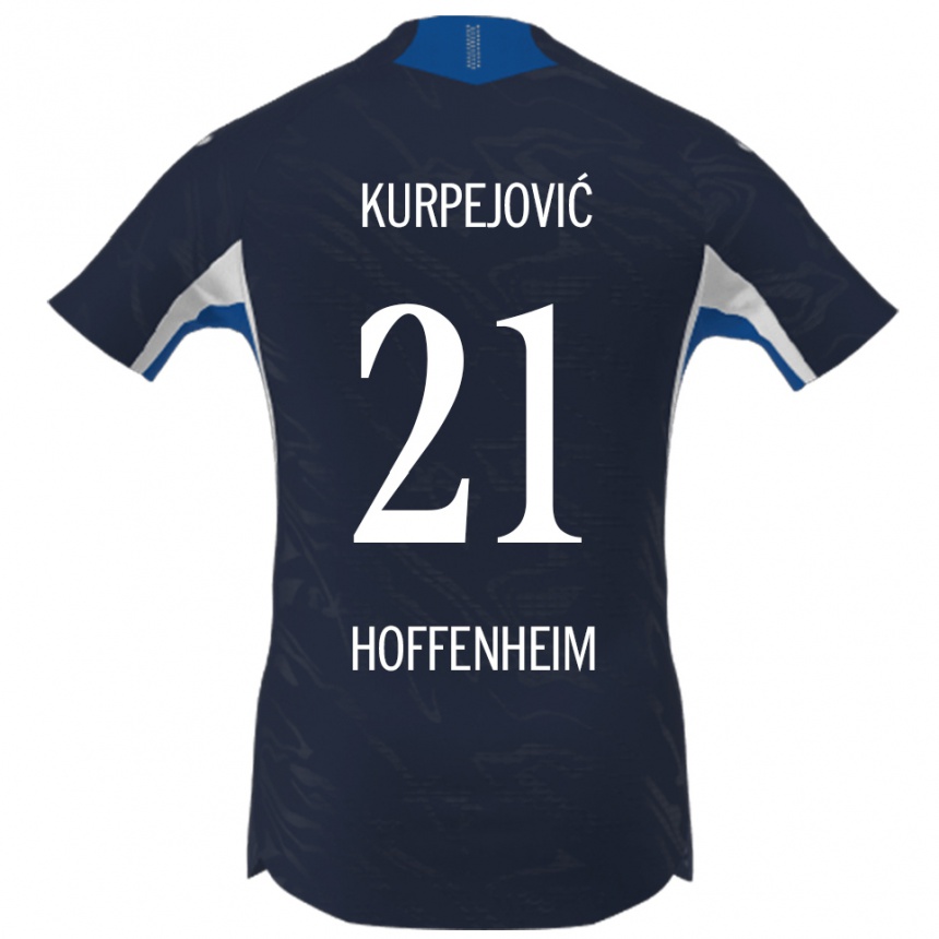 גברים כדורגל Albin Kurpejović #21 נייבי לבן ג'רזי ביתית 2025/26