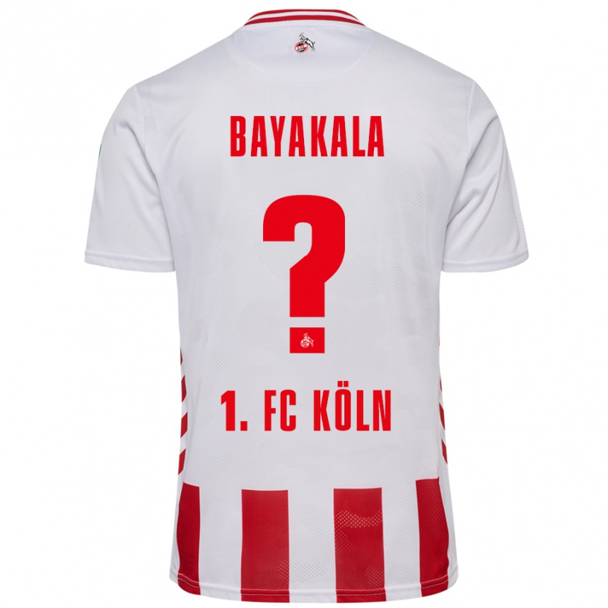 גברים כדורגל Aaron Bayakala #0 לבן אדום ג'רזי ביתית 2025/26