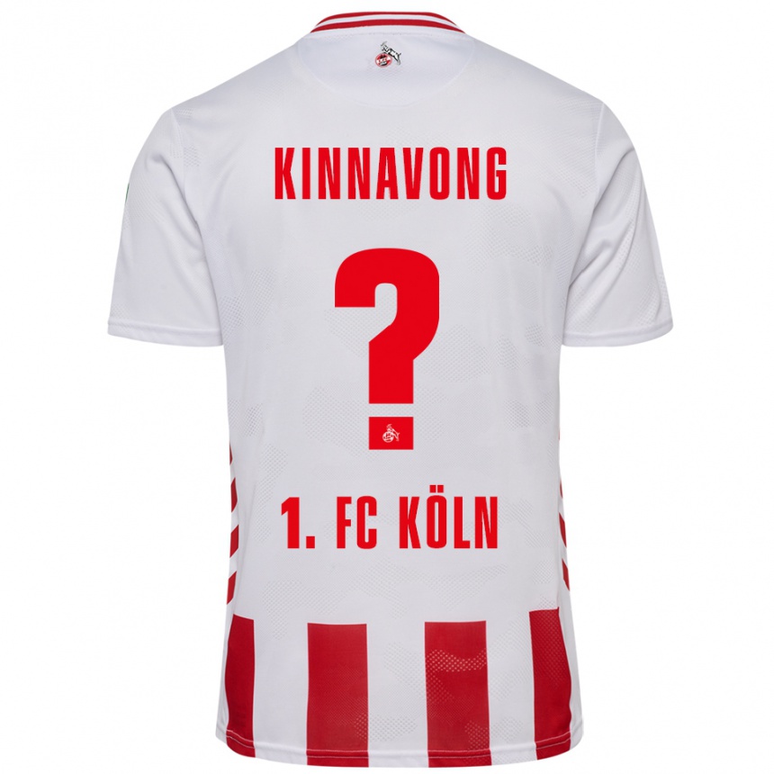 גברים כדורגל Jordan Kinnavong #0 לבן אדום ג'רזי ביתית 2025/26