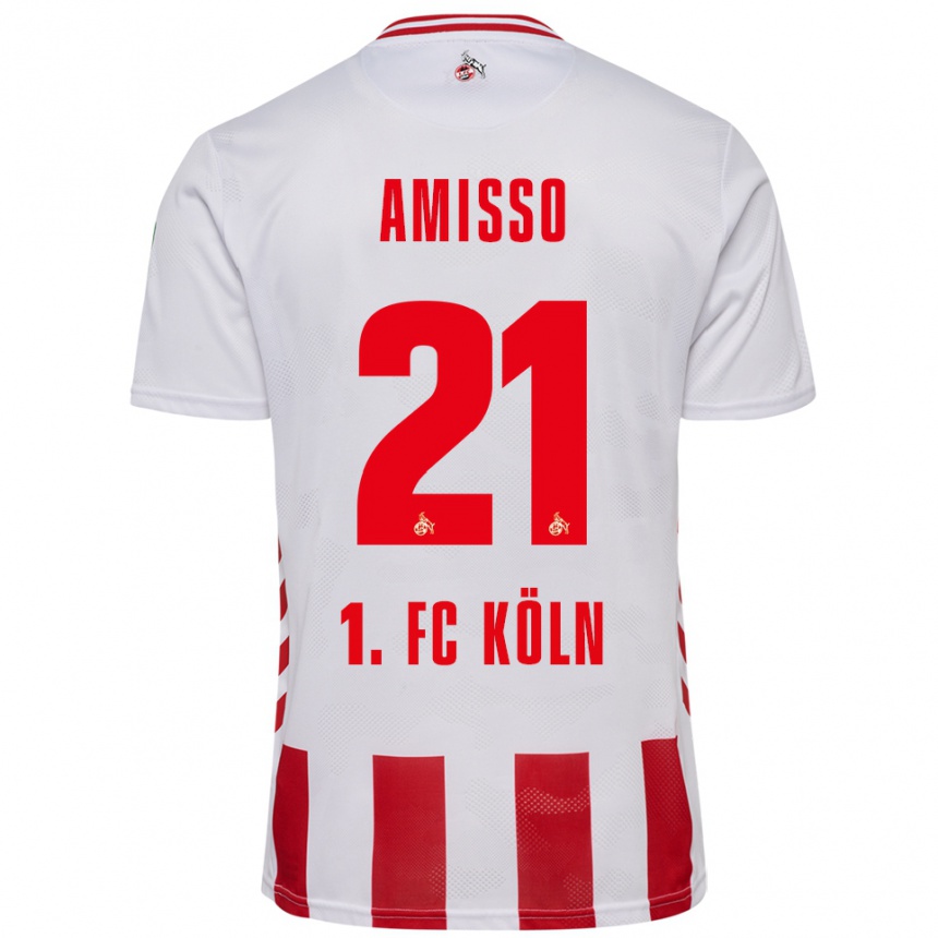 גברים כדורגל Gabriel Amisso #21 לבן אדום ג'רזי ביתית 2025/26