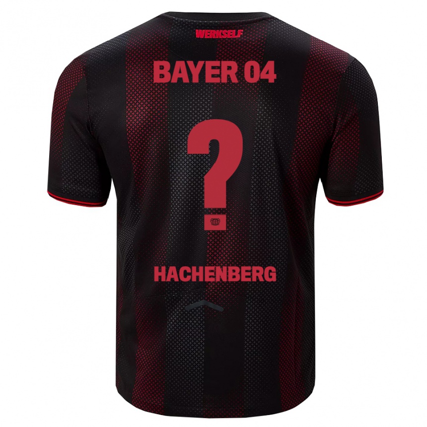 גברים כדורגל Merlin Hachenberg #0 שחור אדום ג'רזי ביתית 2025/26