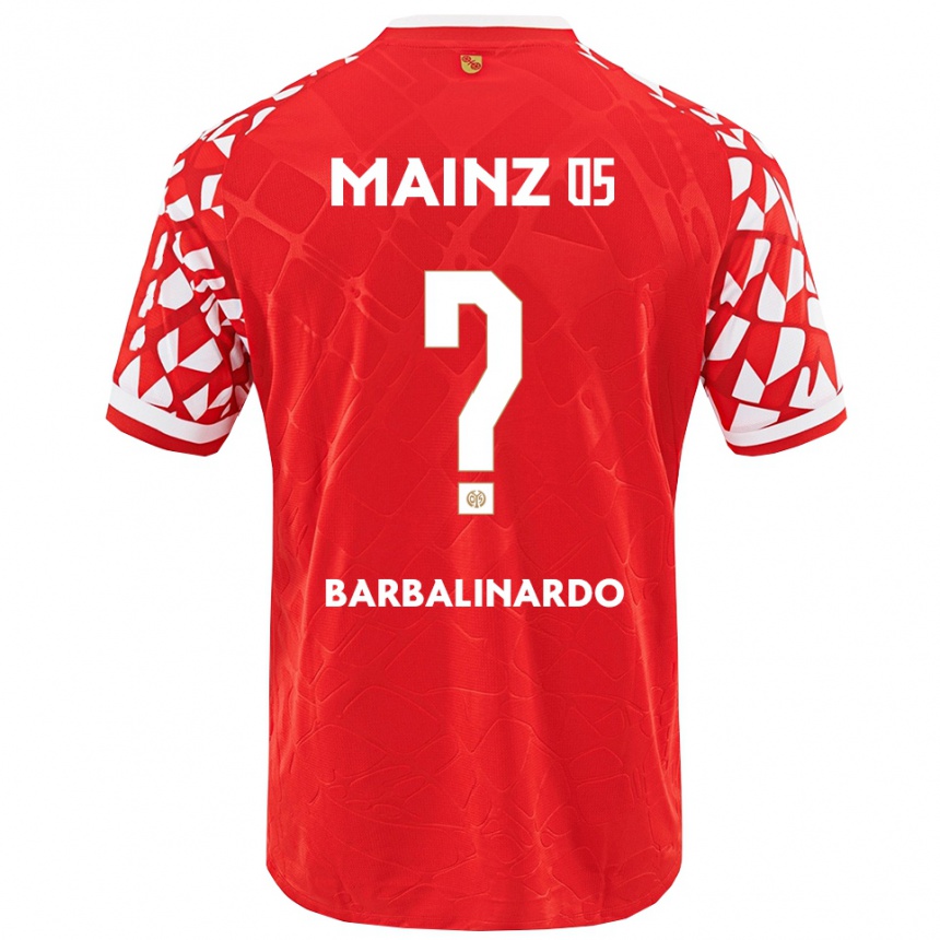 גברים כדורגל Jordan Barbalinardo #0 אדום לבן ג'רזי ביתית 2025/26