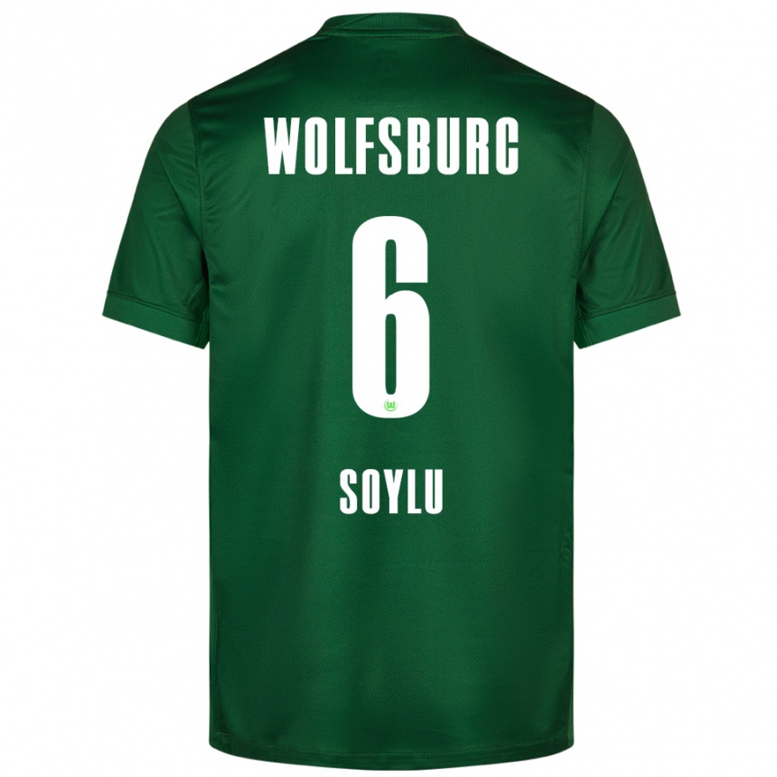 גברים כדורגל דרווין סוילו #6 ירוק לבן ג'רזי ביתית 2025/26