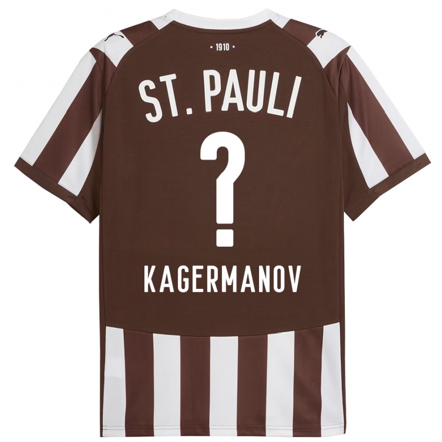 גברים כדורגל Muslim Kagermanov #0 קפה לבן ג'רזי ביתית 2025/26