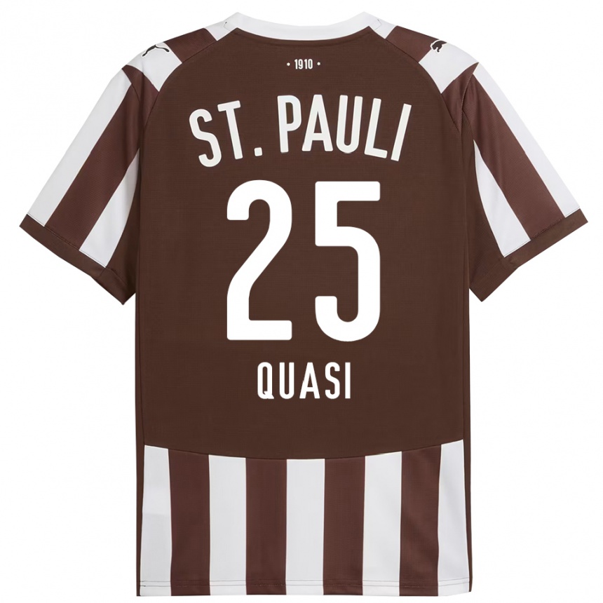 גברים כדורגל Evans Quasi #25 קפה לבן ג'רזי ביתית 2025/26