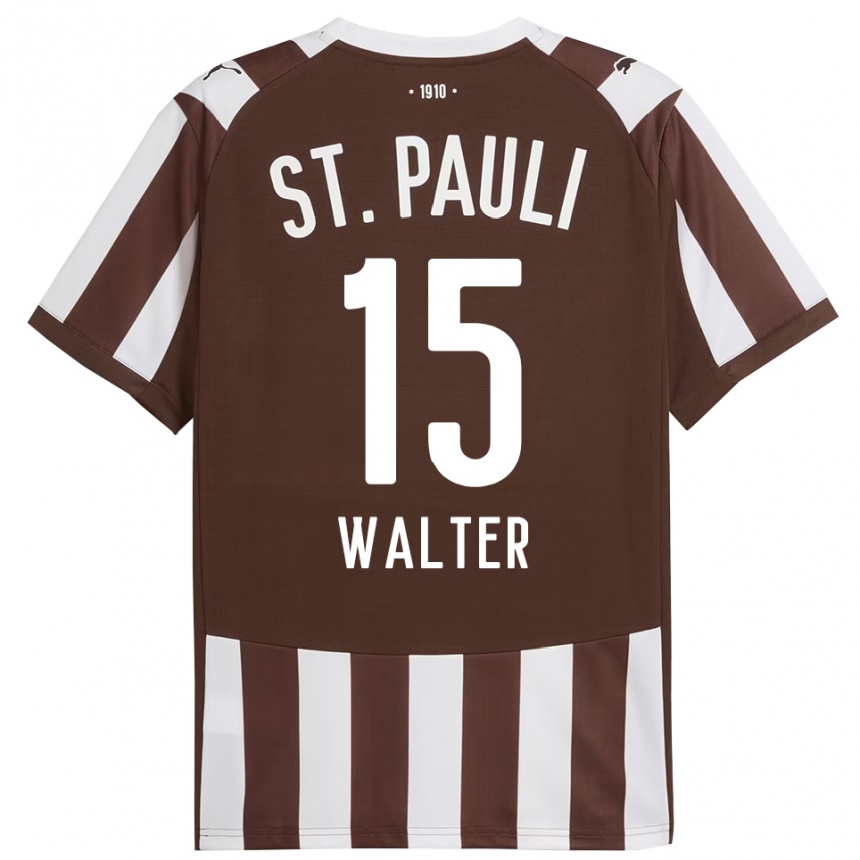 גברים כדורגל Marcel Walter #15 קפה לבן ג'רזי ביתית 2025/26