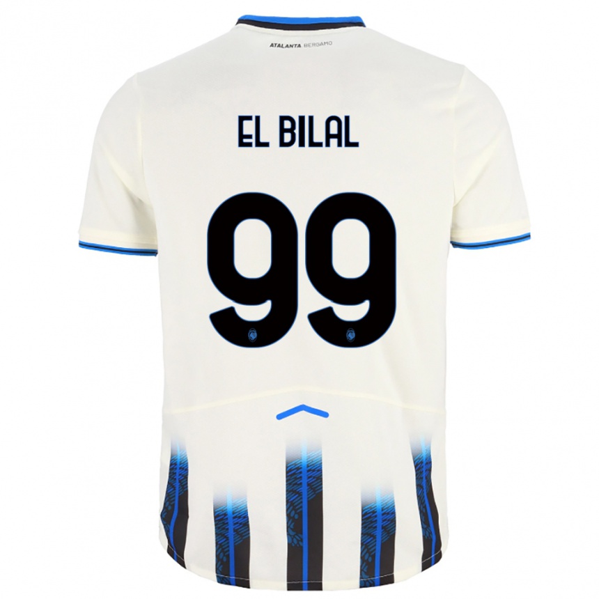 גברים כדורגל אל-בילאל טורה #99 לבן כחול הרחק ג'רזי 2025/26