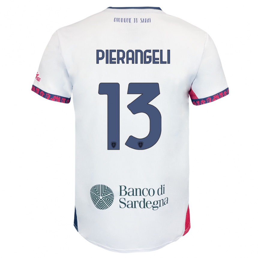 גברים כדורגל Luis Pierangeli #13 לבן נייבי אדום הרחק ג'רזי 2025/26