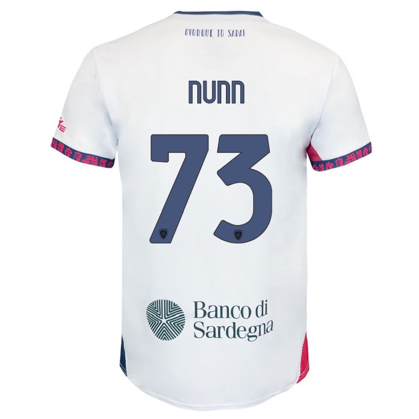 גברים כדורגל Jack Nunn #73 לבן נייבי אדום הרחק ג'רזי 2025/26