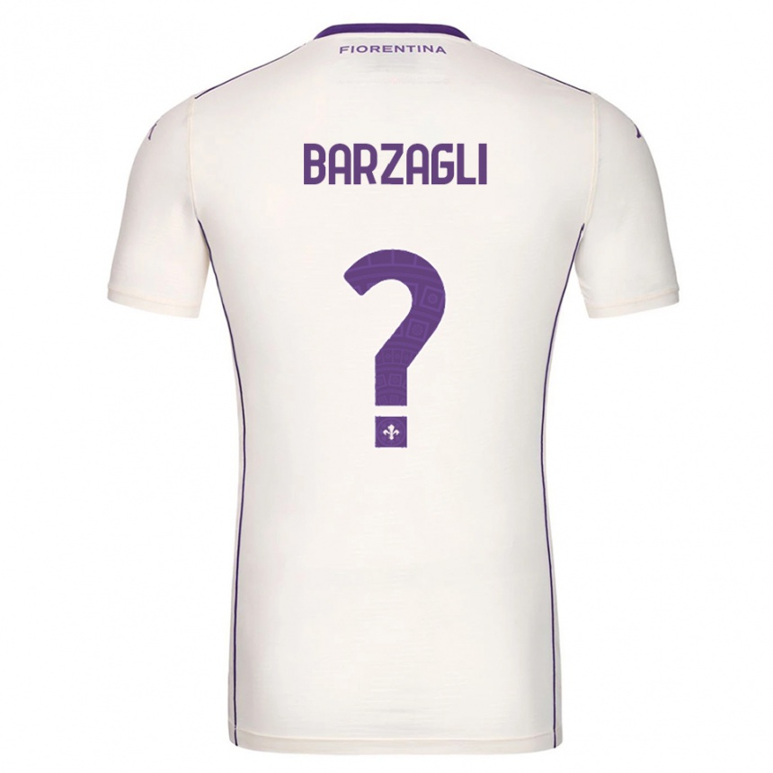 גברים כדורגל Mattia Barzagli #0 לבן סגול אדום הרחק ג'רזי 2025/26