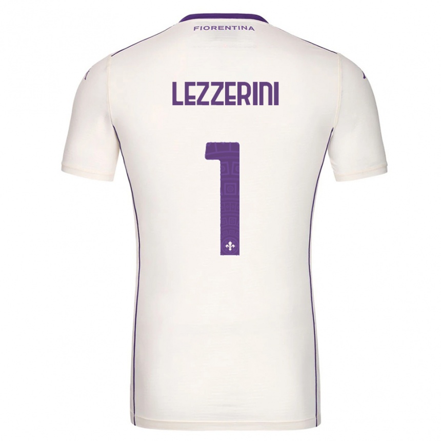 גברים כדורגל Luca Lezzerini #1 לבן סגול אדום הרחק ג'רזי 2025/26
