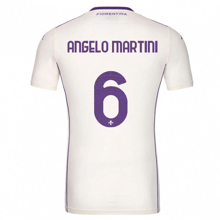 גברים כדורגל Angelo Martini #6 לבן סגול אדום הרחק ג'רזי 2025/26