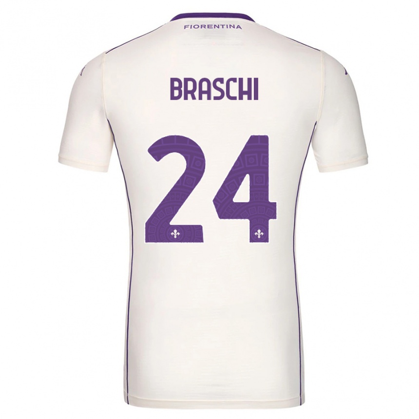 גברים כדורגל ריקרדו בראשי #24 לבן סגול אדום הרחק ג'רזי 2025/26