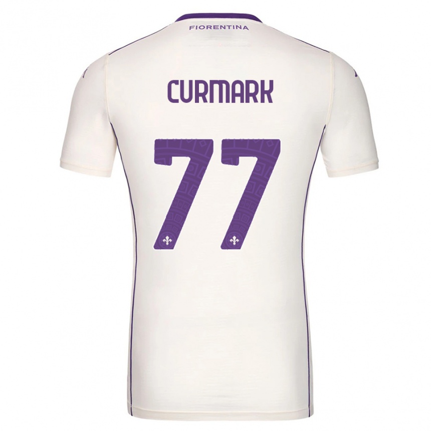 גברים כדורגל Filippa Curmark #77 לבן סגול אדום הרחק ג'רזי 2025/26