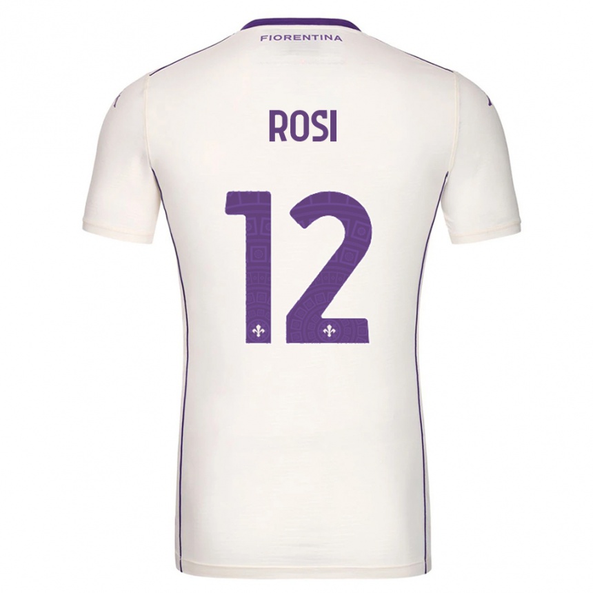 גברים כדורגל Ettore Rosi #12 לבן סגול אדום הרחק ג'רזי 2025/26