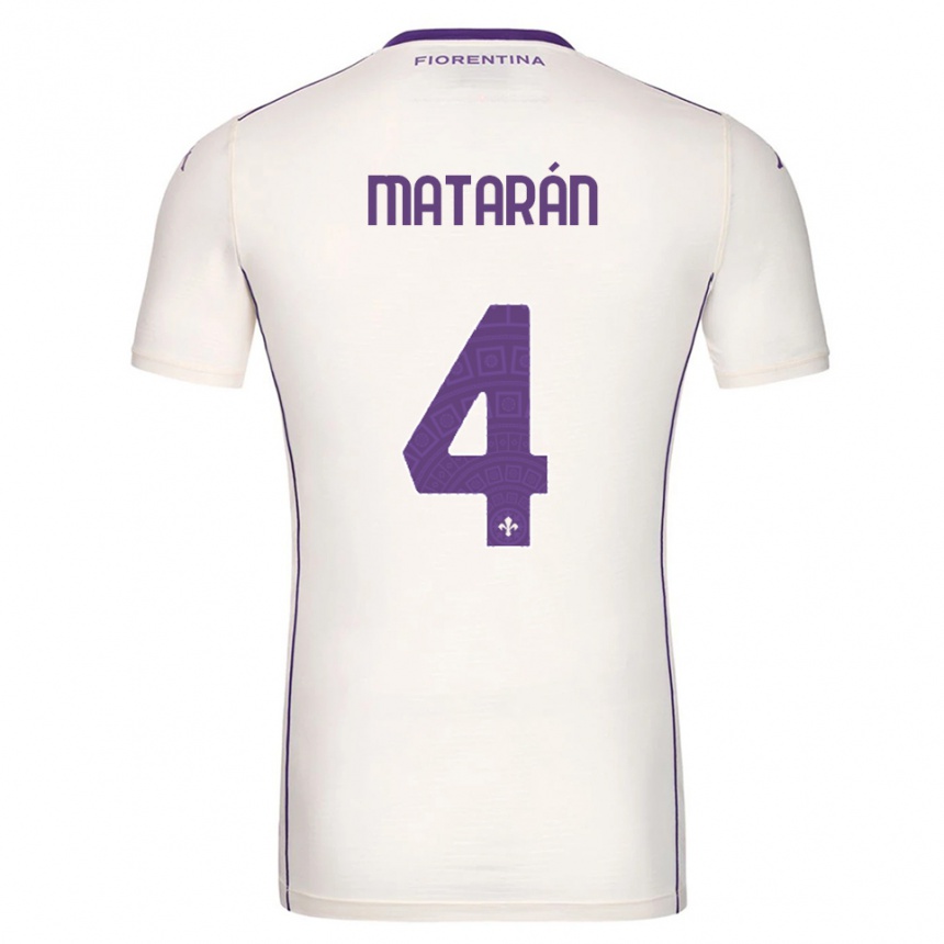 גברים כדורגל Federico Matarán #4 לבן סגול אדום הרחק ג'רזי 2025/26