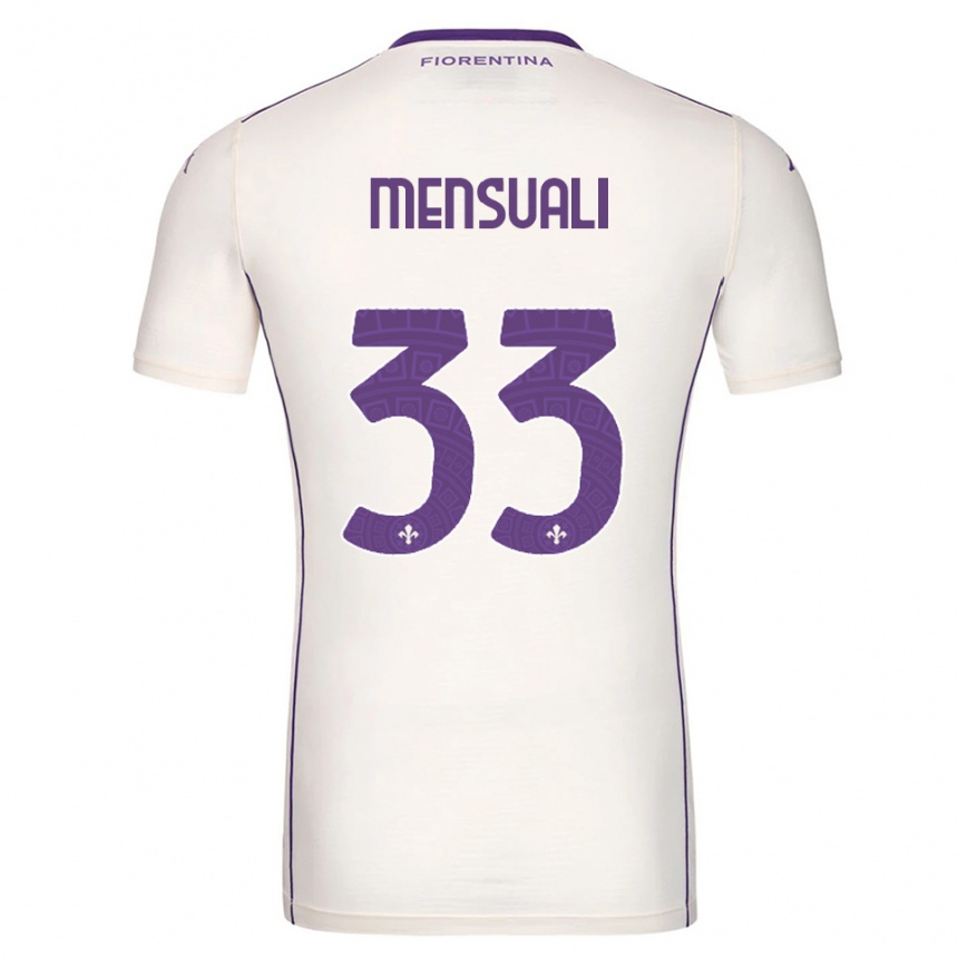 גברים כדורגל Alice Mensuali #33 לבן סגול אדום הרחק ג'רזי 2025/26