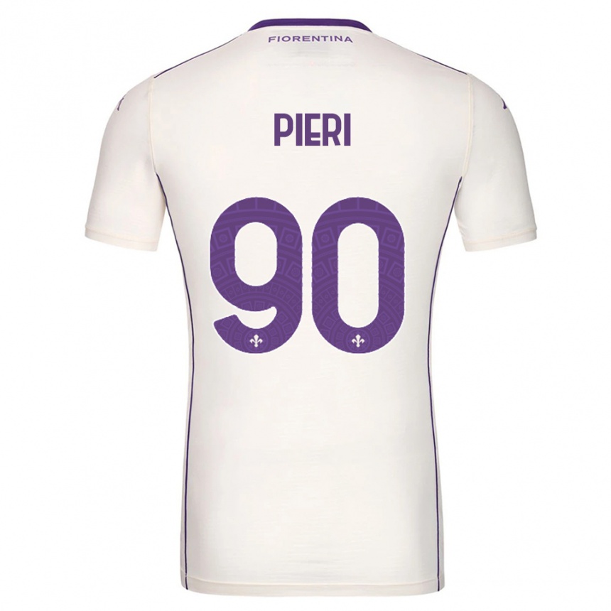 גברים כדורגל Arianna Pieri #90 לבן סגול אדום הרחק ג'רזי 2025/26