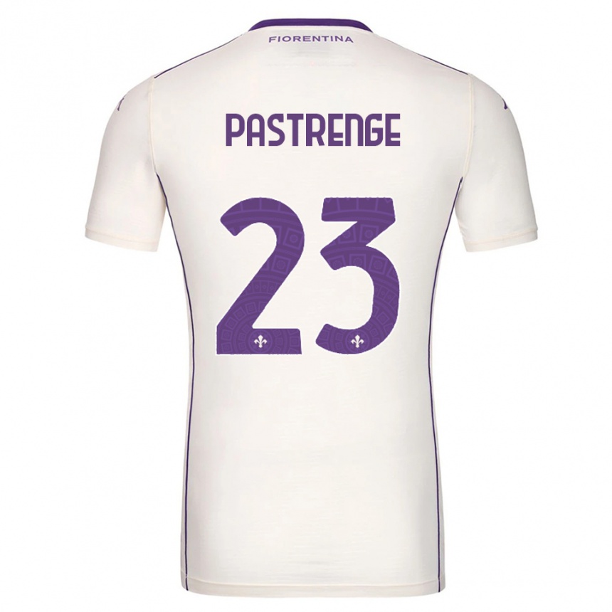 גברים כדורגל Lucia Pastrenge #23 לבן סגול אדום הרחק ג'רזי 2025/26