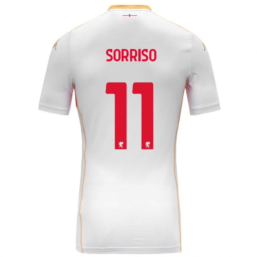גברים כדורגל Sorriso #11 לבן אדום הרחק ג'רזי 2025/26