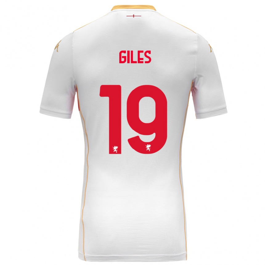 גברים כדורגל Heidi Giles #19 לבן אדום הרחק ג'רזי 2025/26