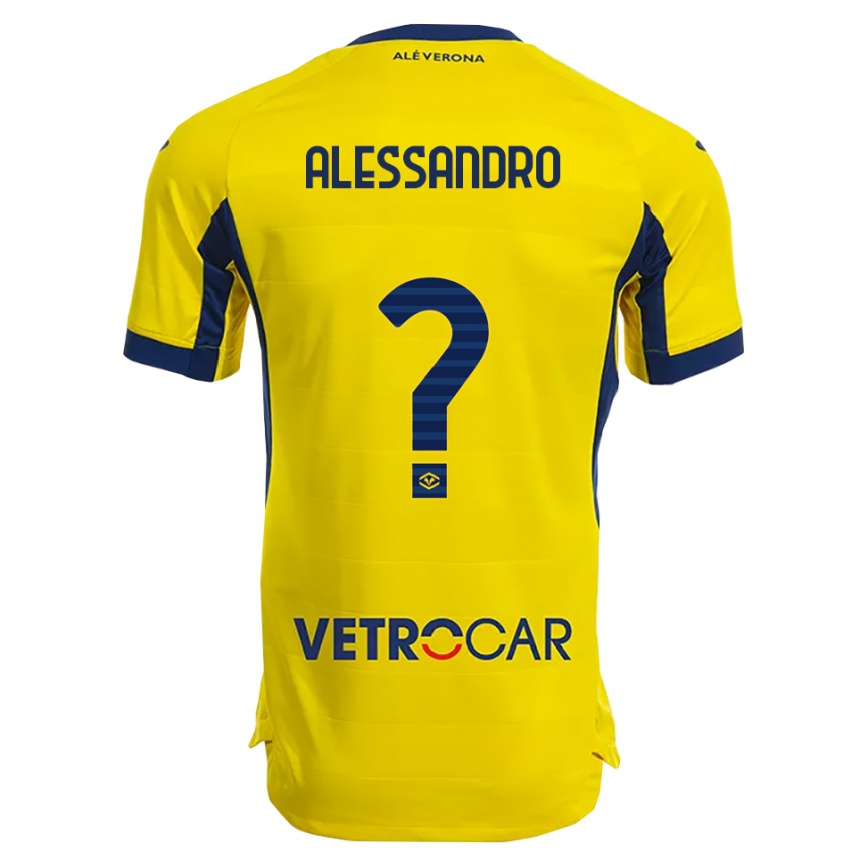 גברים כדורגל Alessandro Mariani #0 צהוב נייבי הרחק ג'רזי 2025/26