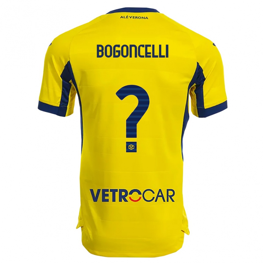 גברים כדורגל Pietro Bogoncelli #0 צהוב נייבי הרחק ג'רזי 2025/26