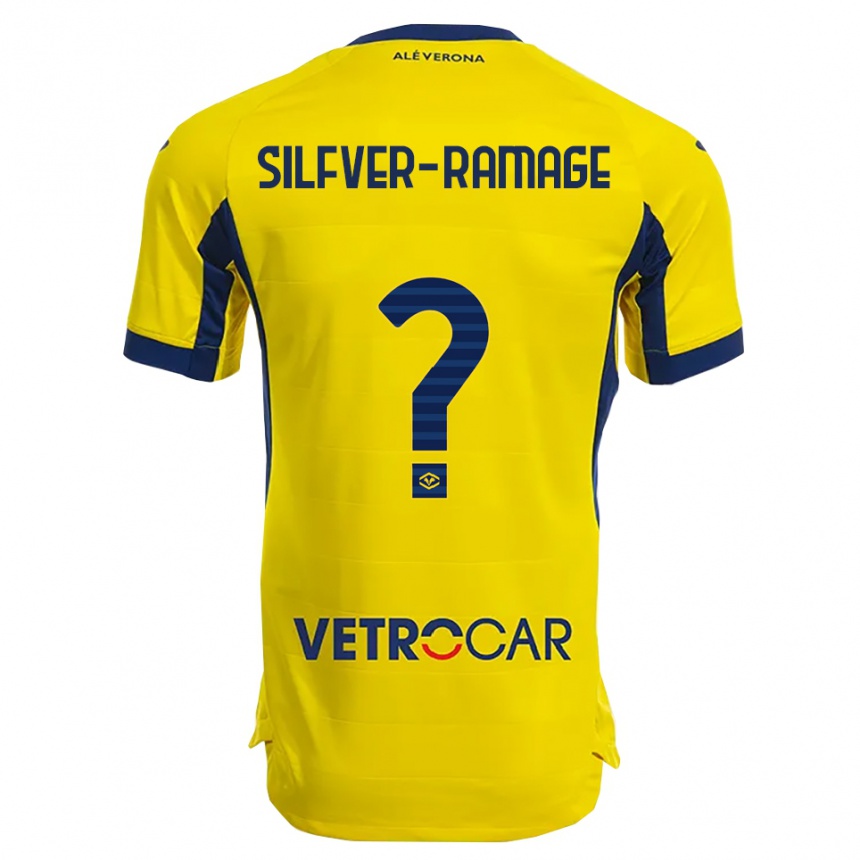 גברים כדורגל William Silfver-Ramage #0 צהוב נייבי הרחק ג'רזי 2025/26