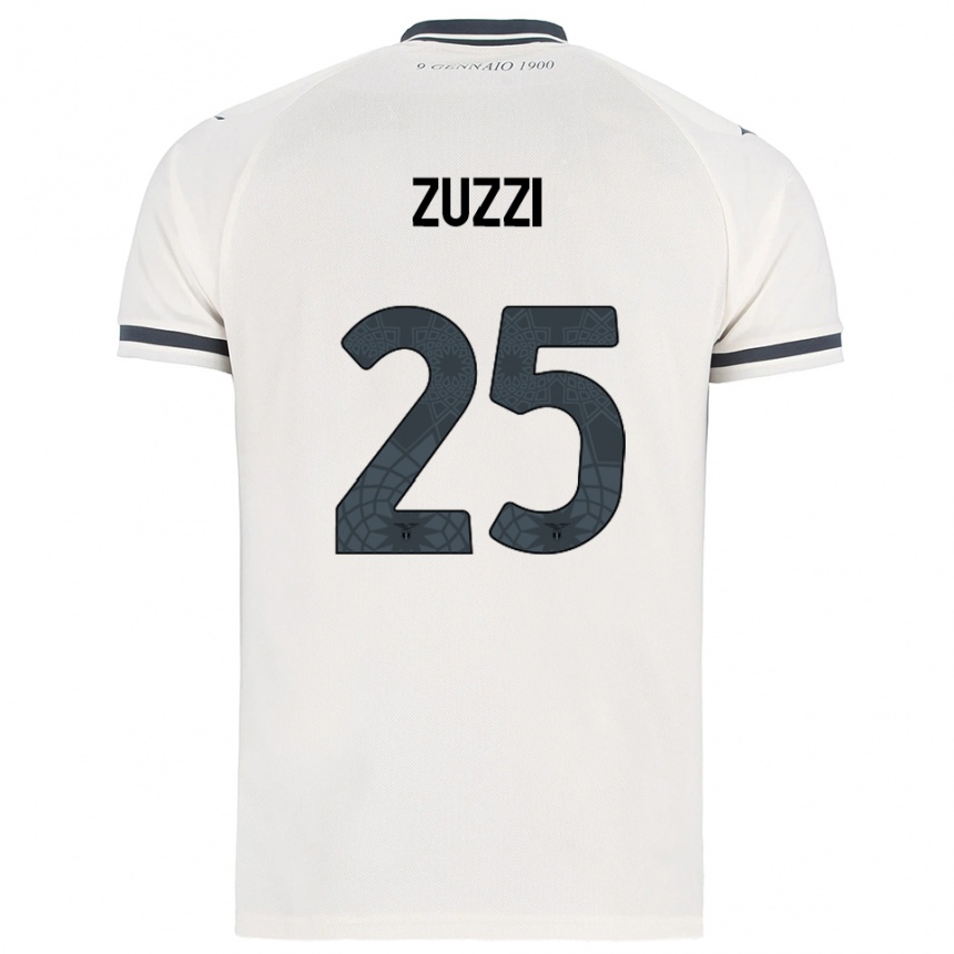 גברים כדורגל ג׳ורג׳יה זוצי #25 לבן נייבי הרחק ג'רזי 2025/26