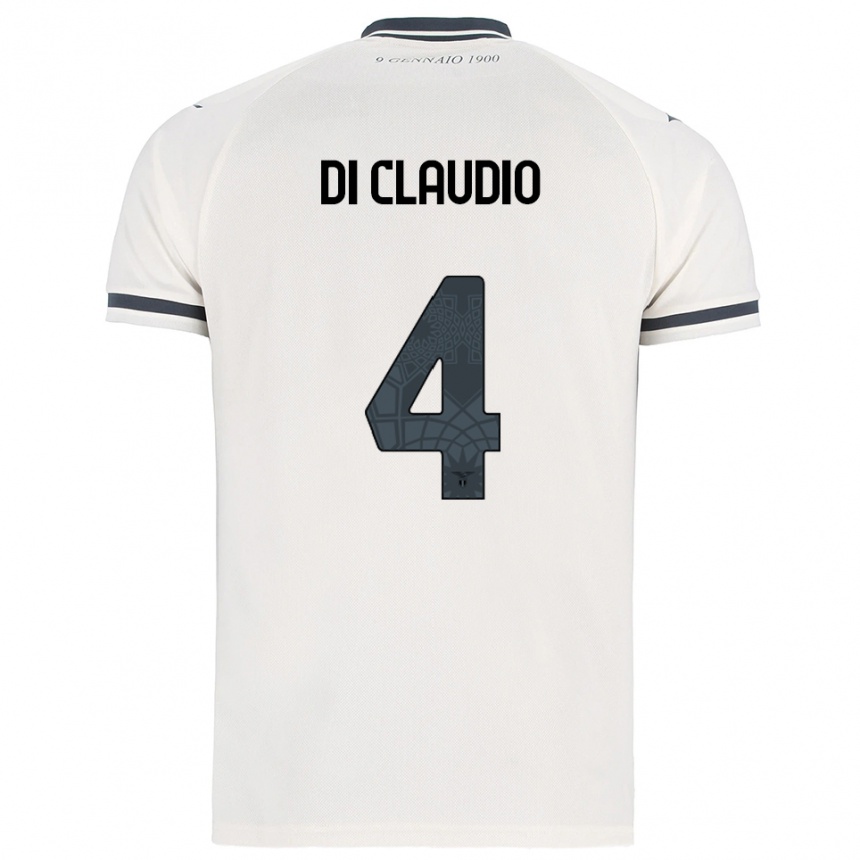 גברים כדורגל Federico Di Claudio #4 לבן נייבי הרחק ג'רזי 2025/26