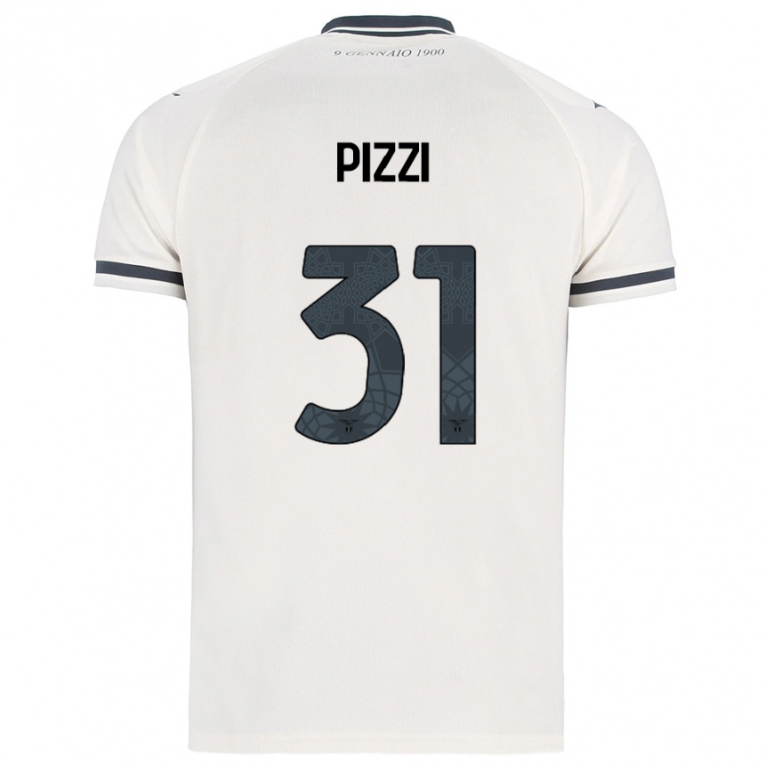 גברים כדורגל Giorgia Pizzi #31 לבן נייבי הרחק ג'רזי 2025/26
