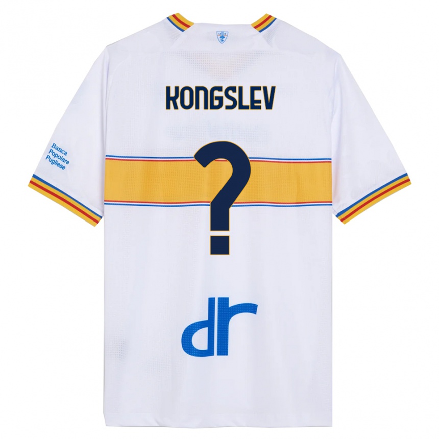 גברים כדורגל Frederik Kongslev #0 לבן צהוב הרחק ג'רזי 2025/26