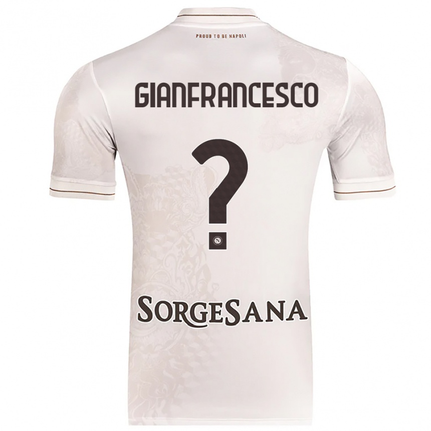 גברים כדורגל סרחיו ג'יאנפרנצ'סקו #0 שמפניה חום הרחק ג'רזי 2025/26 גברים כדורגל סרחיו ג'יאנפרנצ'סקו #0 שמפניה חום הרחק ג'רזי 2025/26