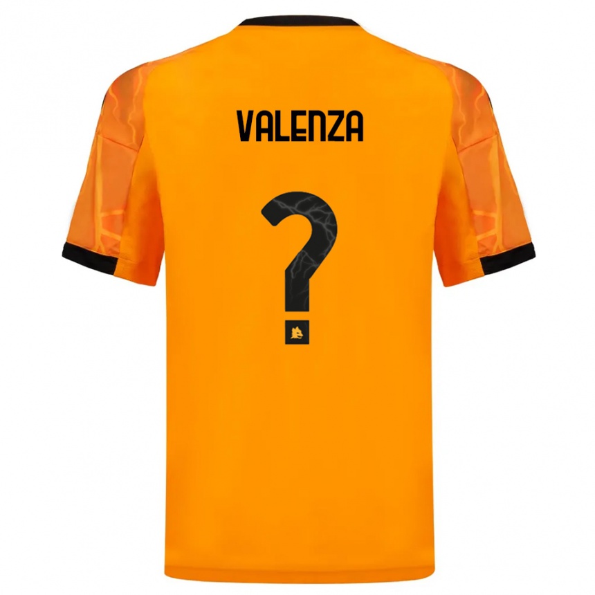 גברים כדורגל Salvatore Valenza #0 כתום שחור הרחק ג'רזי 2025/26