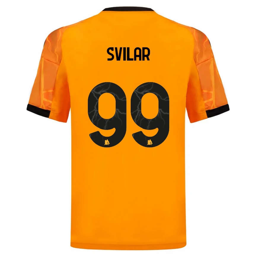 גברים כדורגל מילה סבילאר #99 כתום שחור הרחק ג'רזי 2025/26