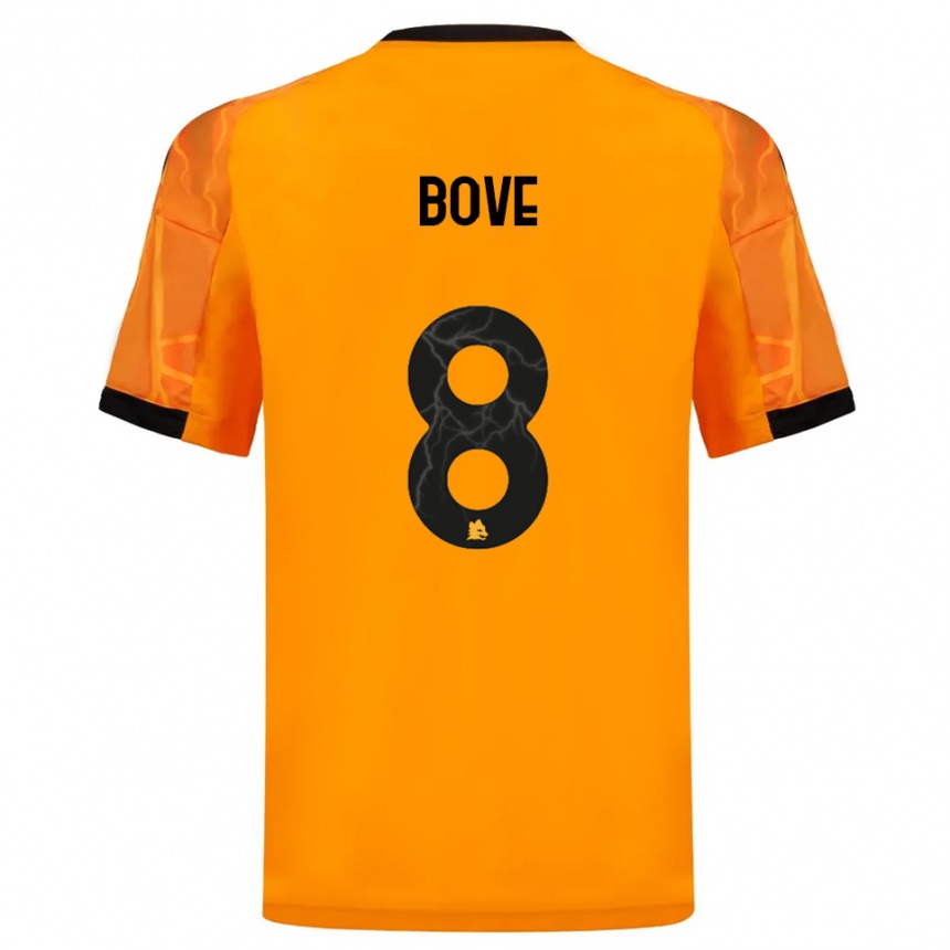 גברים כדורגל אדוארדו בובה #8 כתום שחור הרחק ג'רזי 2025/26